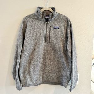 Men’s Medium Gray Patagonia Quart-zip